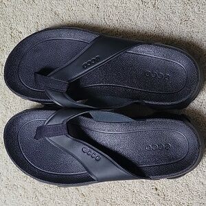 ECCO Mx Flipsider Flip-Flop Women Size‎ 6.5 Black